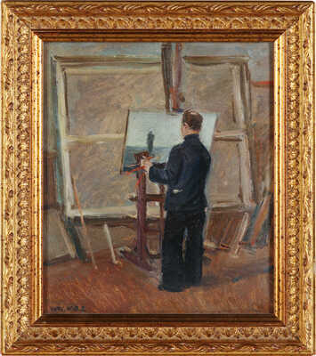 Нисский Георгий Григорьевич. В мастерской. Этюд